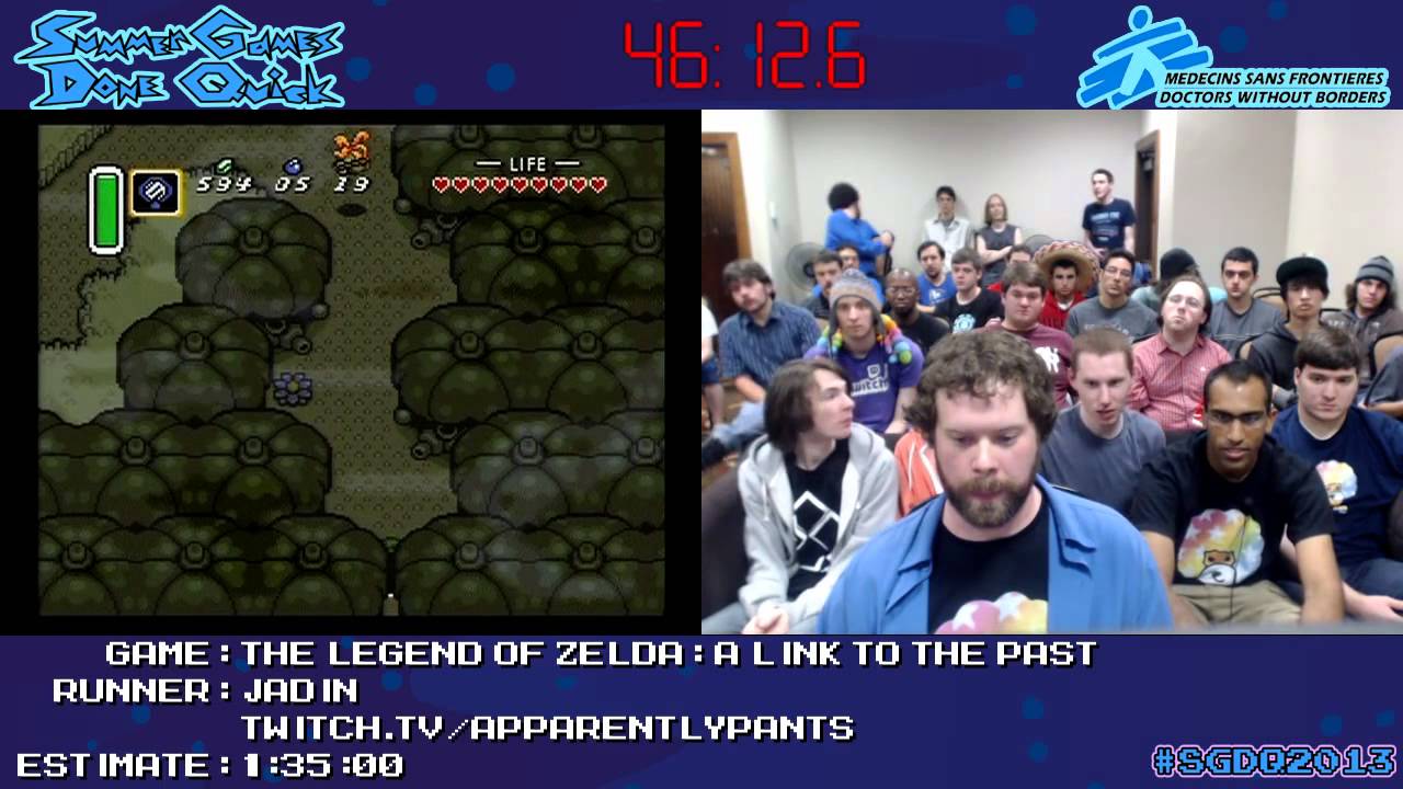 Legend of Zelda: A Link to the Past Speed Run in 1:27:29 by Jadin *#SGDQ 2013* [SNES]