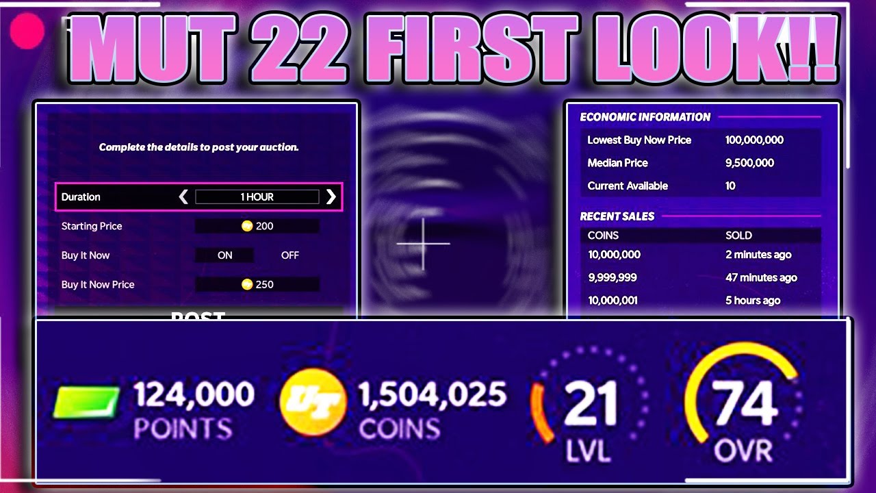 MUT 22 FIRST LOOK! NEW LEVEL SYSTEM, AUCTION FEATURE, NEW LAYOUT! | MADDEN 22 ULTIMATE TEAM