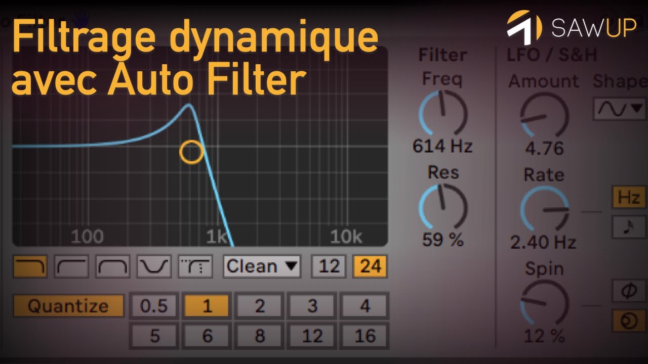 Filtrage dynamique avec Auto Filter d'Ableton