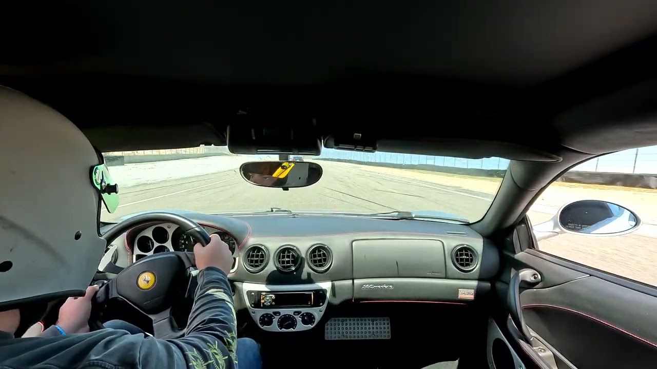 Ferrari 360 Modena Track Day at Laguna Seca POV