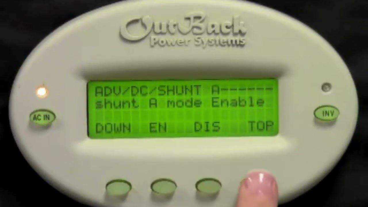 OutBack Power FLEXnet DC System Monitoring Device FlexNet DC Setup