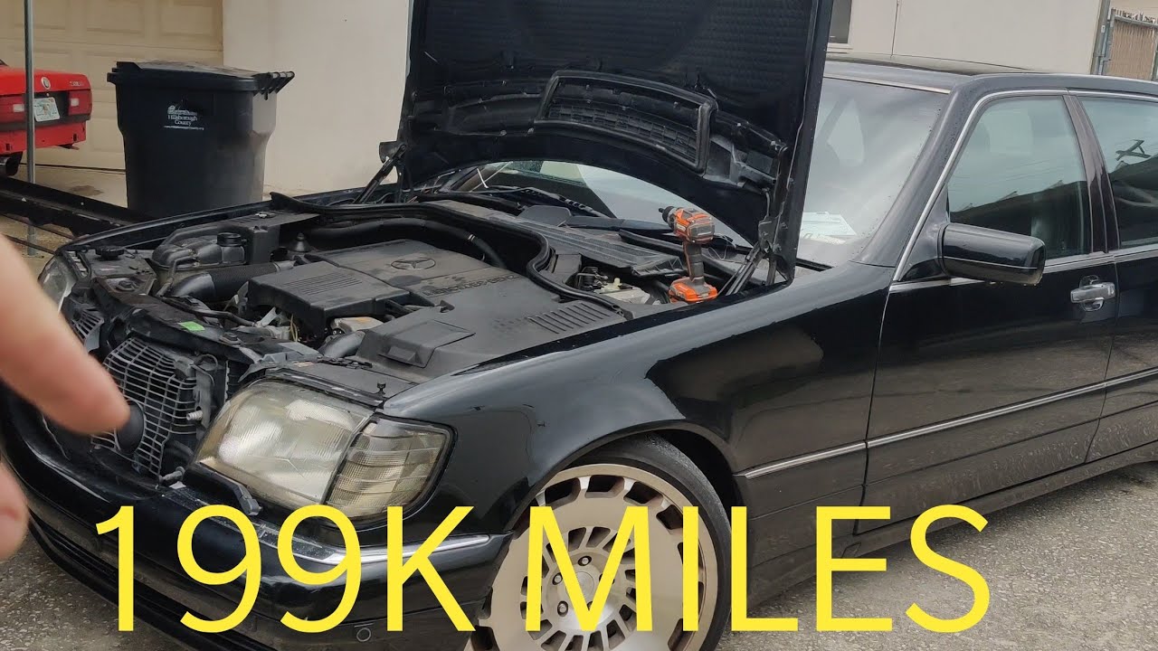 My 99 w140 got problems but we fixed two of em: UNEDITED SHOP VLOG S500