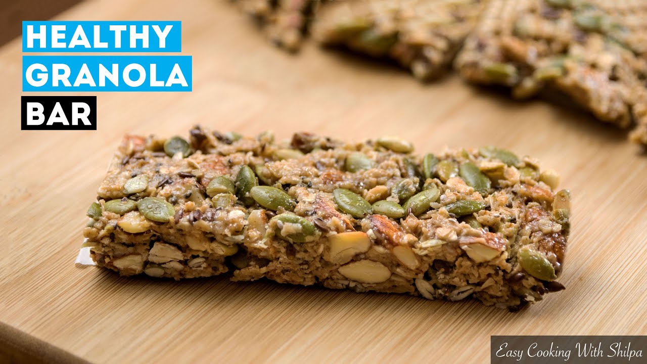 How To Make Granola Bar at Home | Homemade Granola Bar Recipe | EasyCookingWithShilpa ft. Akshay