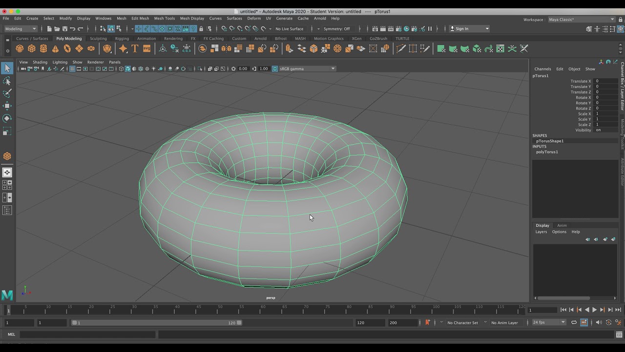 Very beginning Maya tutorial with simple animating