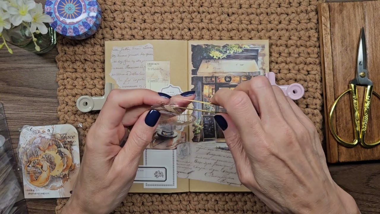 CAFETERIA | asmr | scrapbooking | sleepsounds| colagens | relaxingsounds | recortes |