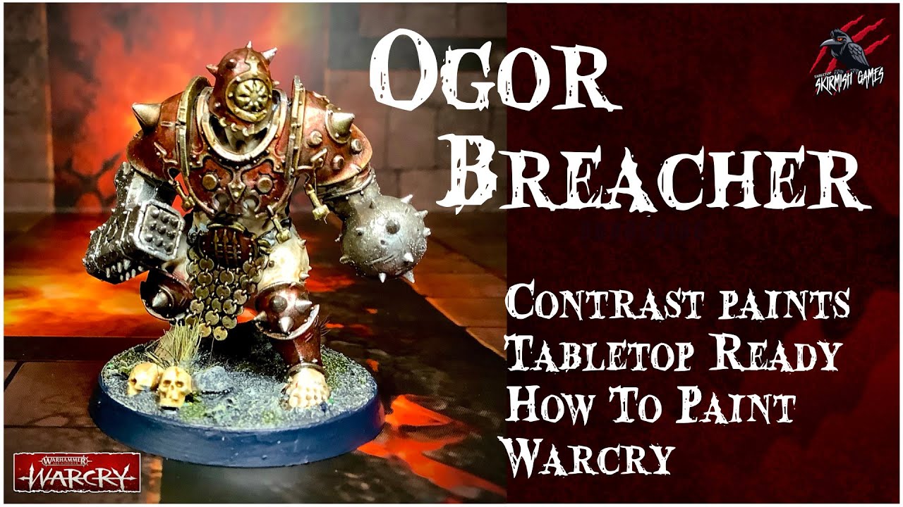 HOW TO PAINT IRON GOLEM WITH CONTRAST PAINTS - Ogor Breacher - Warcry Easy Beginner Tabletop Ready