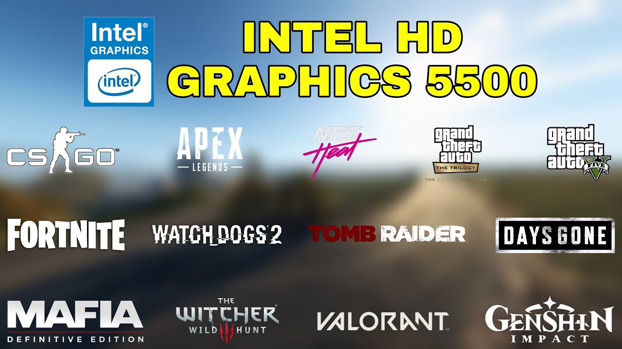 (i3-5005U) Intel HD Graphics 5500 Gaming Test ! 2022
