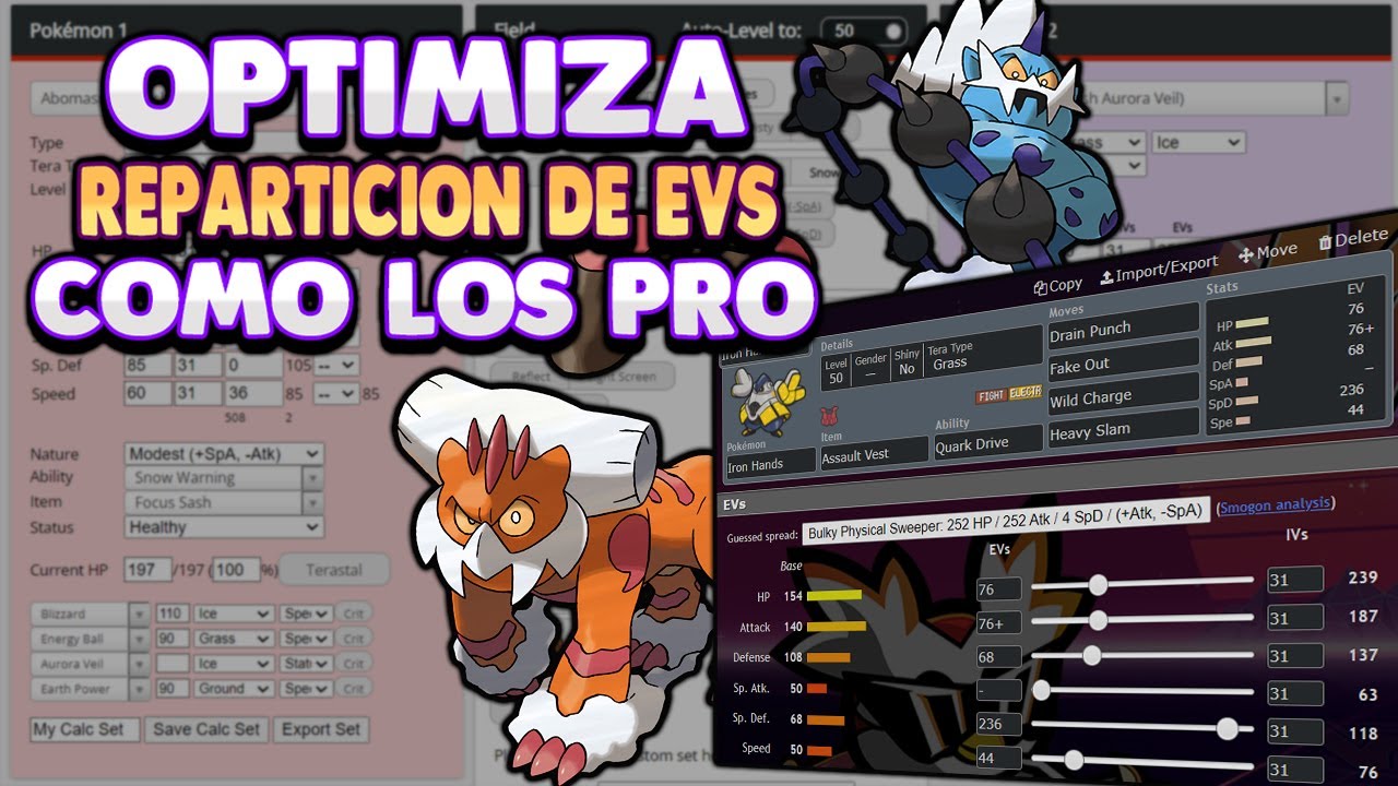 Crea REPARTICIONES de EVs como los PRO | Pokémon Scarlet & Violet VGC 2023