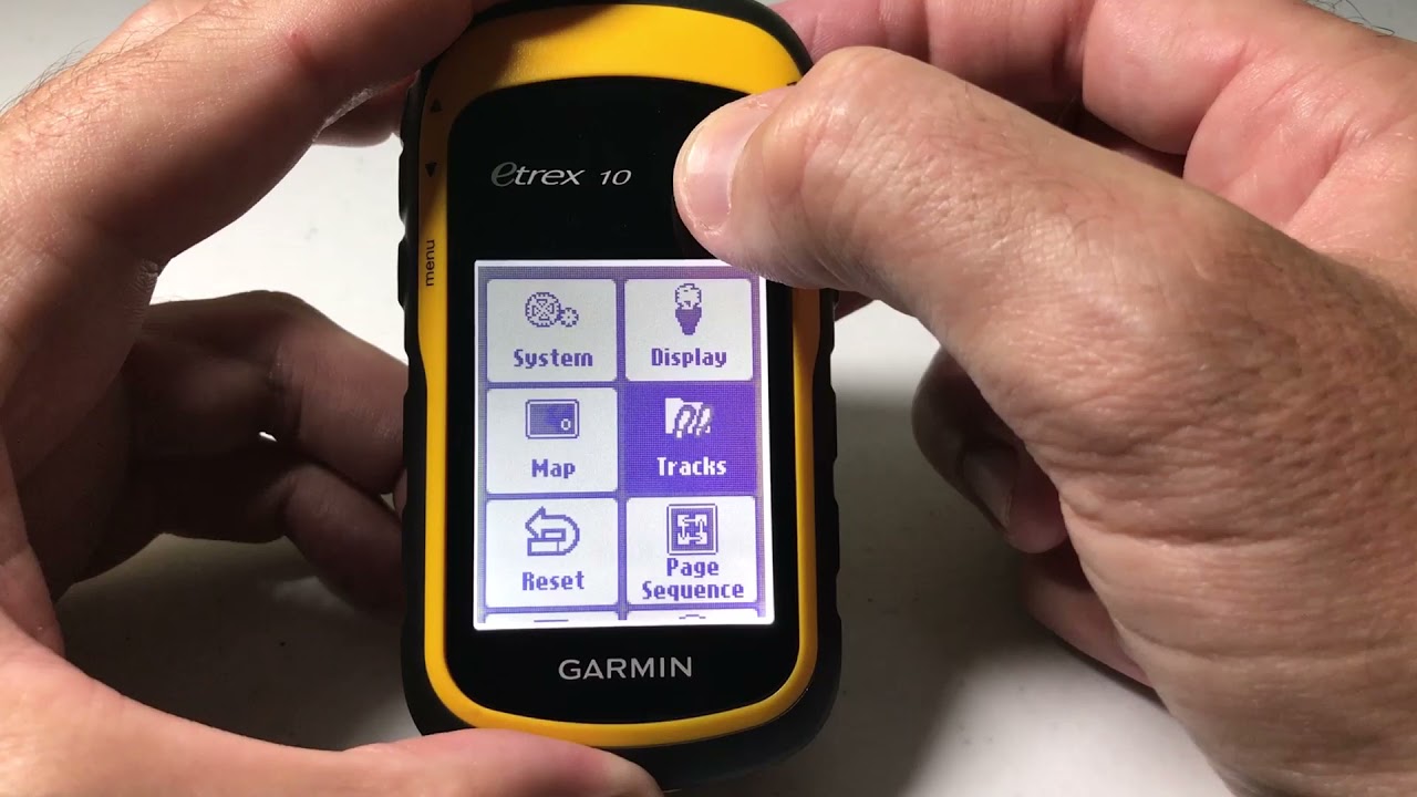 Garmin eTrex 10 - Track Recording Options