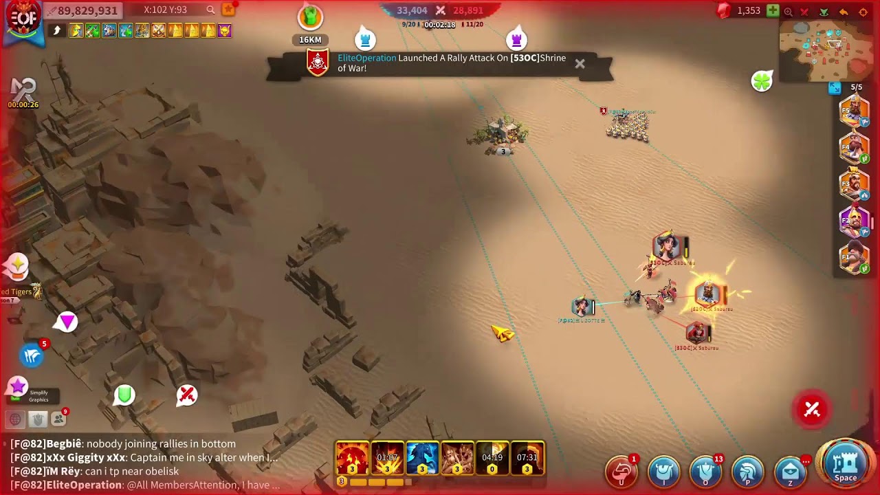 Ark of Osiris [F@82] vs [53OC] - Rise of Kingdoms