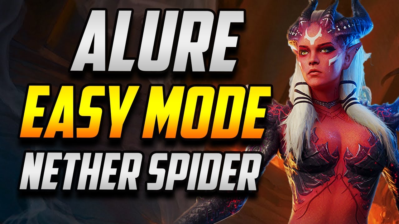 ALURE vs Nether Spider Floor 90 Hard Doom Tower EASY MODE | RAID SHADOW LEGENDS