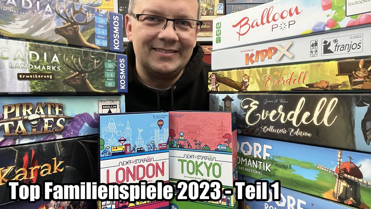 Die besten Familienspiele und Brettspiele im Jahr 2023 - Teil 1
