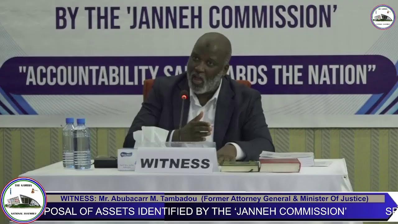 SPECIAL SELECT COMMITTEE ON THE SALE AND DISPOSAL OF ASSETS IDENTIFIED BY THE &lsquo;JANNEH COMMISSION&rsquo;