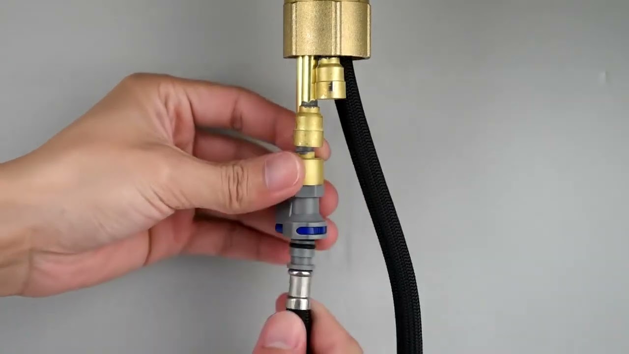 Robinet Cuisine Laiton Douchette Noir