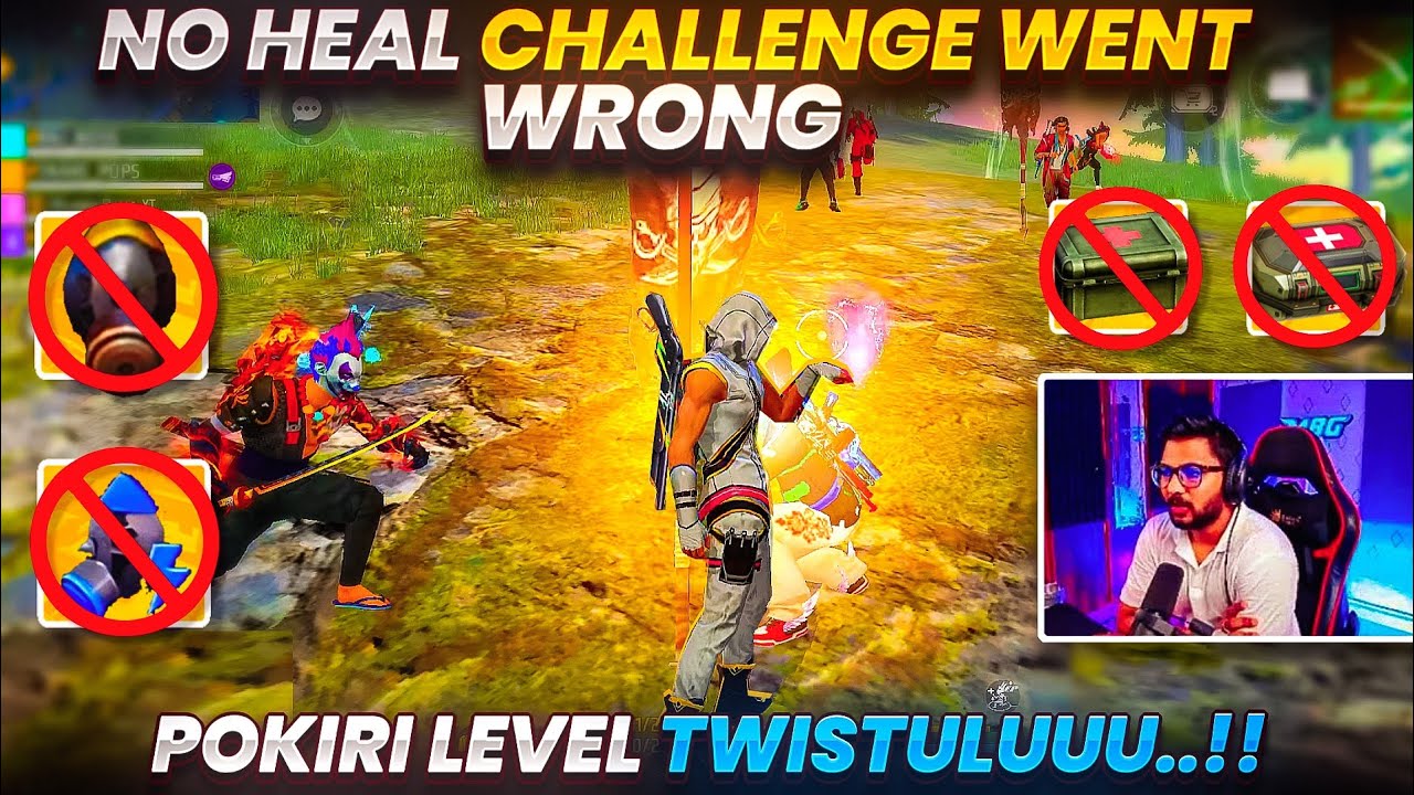 No Heal ✖ No Skill Challenge 😂 - Free Fire Telugu - MBG ARMY