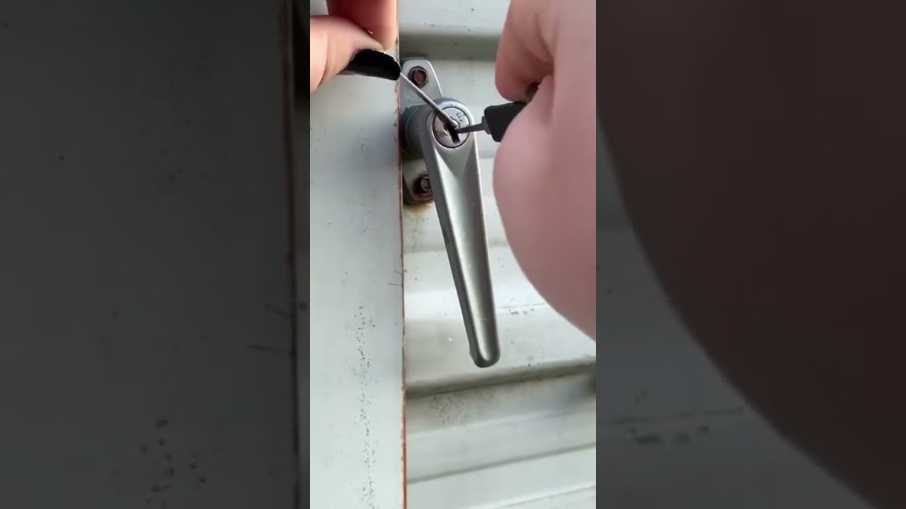 How to pick a shed lock