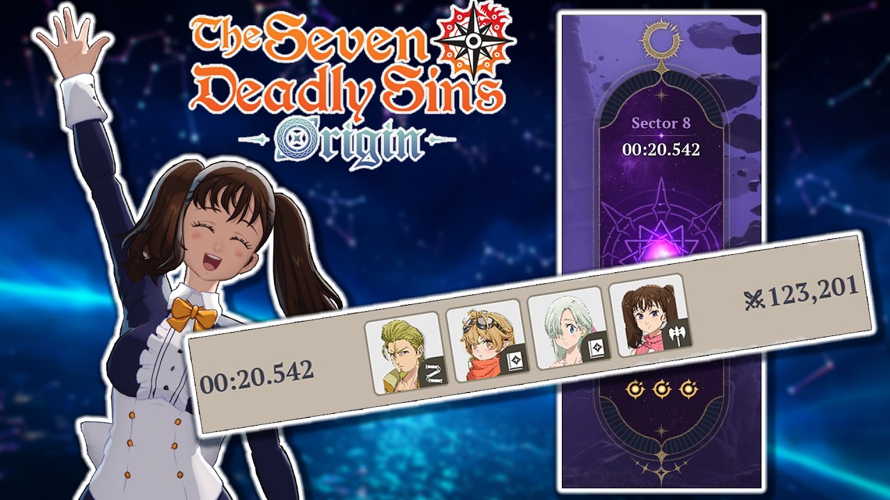 P8 DIANE TIMESPACE SECTOR 8 20.5 SECOND CLEAR! 7DS: Origins