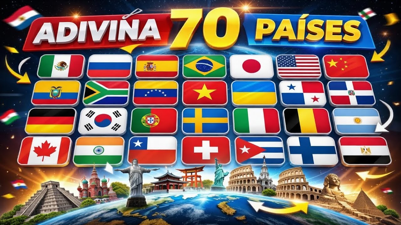 Solo el 1% Puede Adivinar Estas 70 Banderas en 5 Segundos 😱🌍 | Reto Extremo 2026