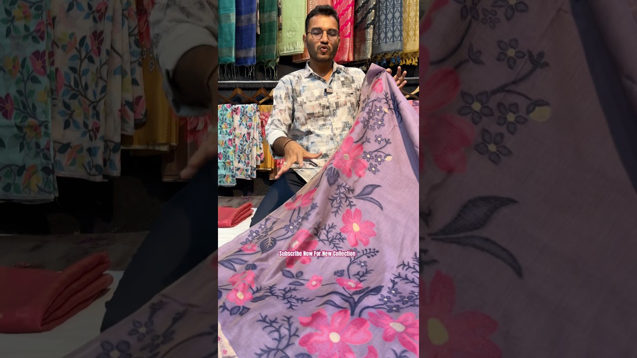 Saree code: 46972 | Premium Muga Cotton Saree with jamdani weaving work #wovensarees #sareee