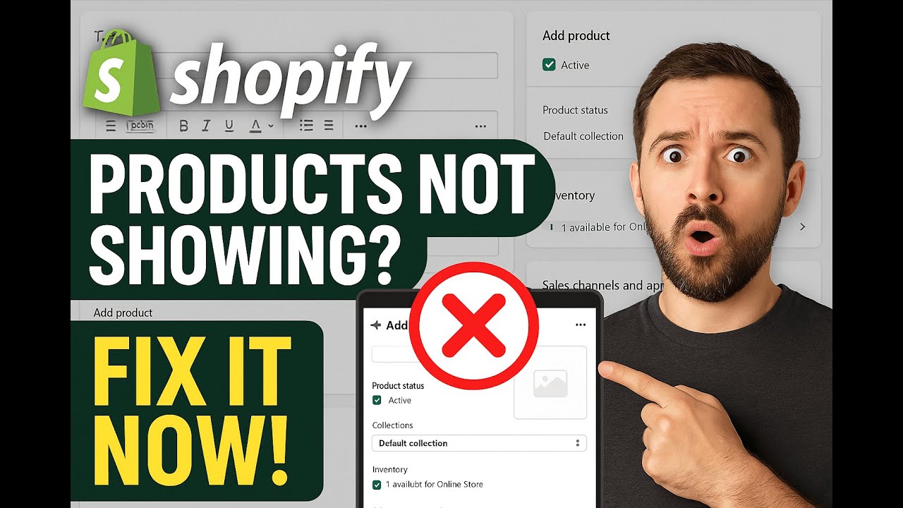 Shopify Products Not Showing on Online Store  Fix Visibility Issues Fast &ndash; Learn With Apon