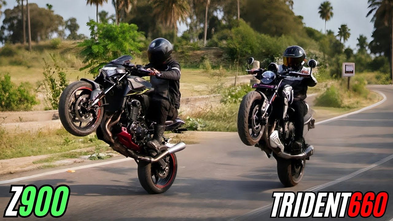 80Bhp Trident vs 124Bhp Z900 RACE | Inline 3 vs 4!!