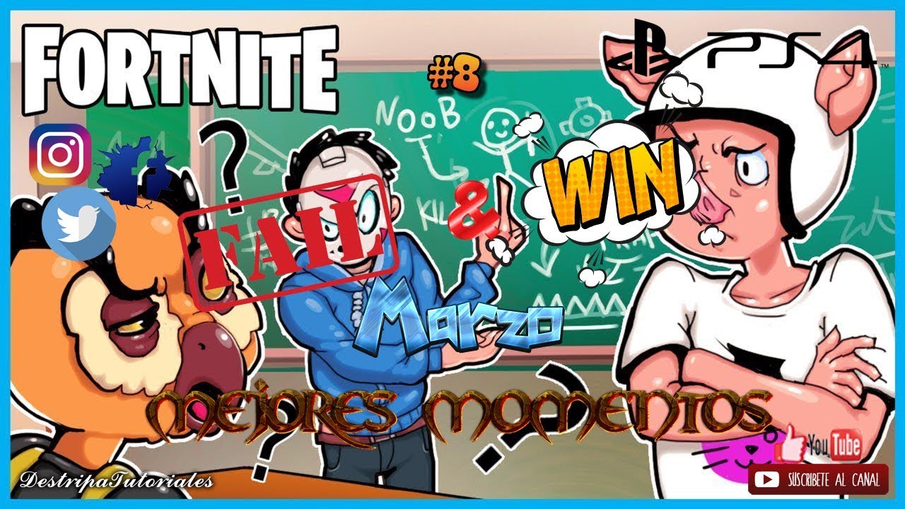 💣Fortnite #8 Mejores Momentos Tercera y Cuarta Semana Marzo 2018 💣 Fails & Wins 💣 Fail Magistral