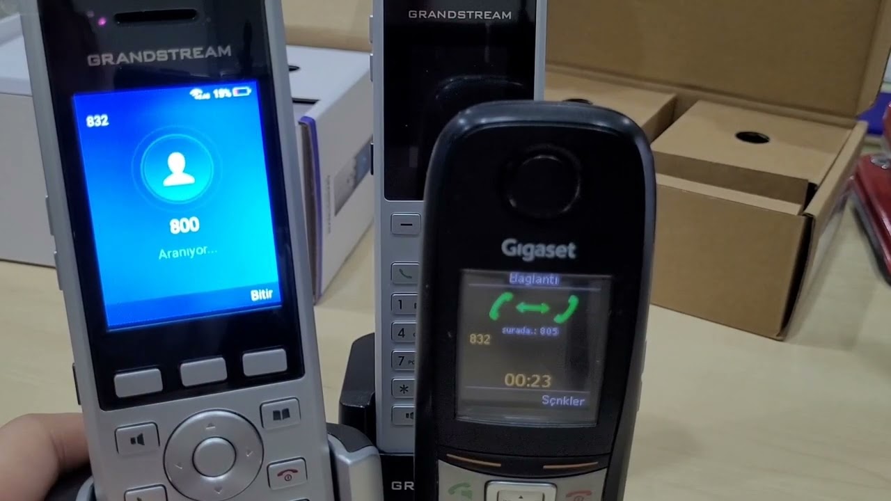 Grandstream WP820 ve WP810 WİFİ telefon üzerinden sip ayarları nasıl yapılır | Kutu İçeriği
