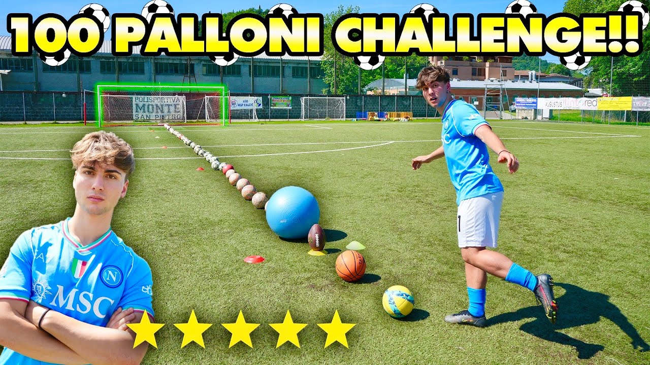 100 PALLONI FOOTBALL CHALLENGE: FABIO DI MAURO | quanti goal avrà fatto su 100 palloni?⚽️