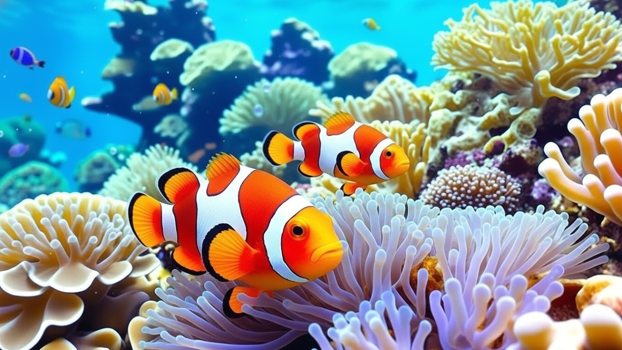 The Best 4K Aquarium - Dive Into The Mesmerizing Underwater Realm, Sea Jellyfish, Coral Reefs .