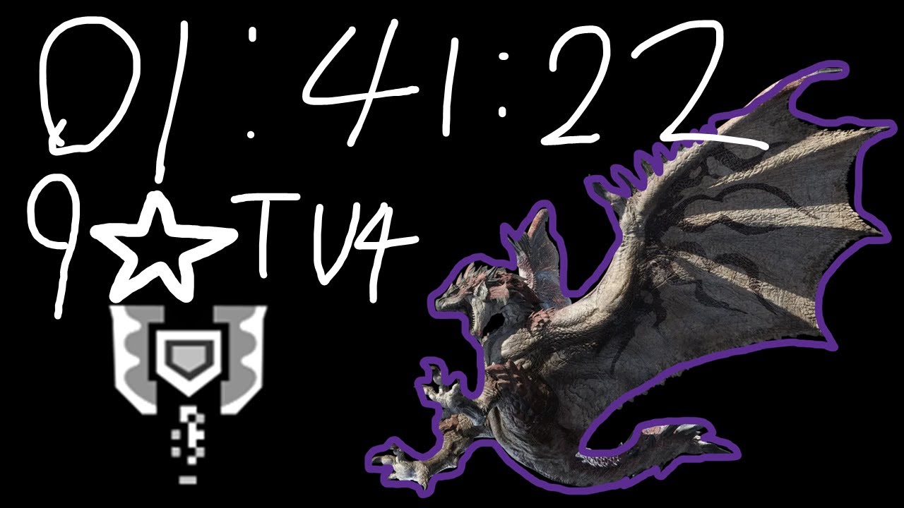 TU4_9★ 역전 리오레우스 차지액스 01:41:22, TU4_9★ Tempered Rathalos Charge blade 01:41:22