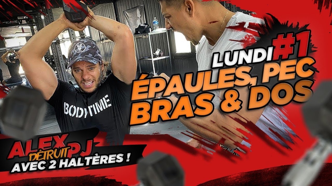 ALEX COACH PJ avec 2 HALTÈRES HAUT DU CORPS