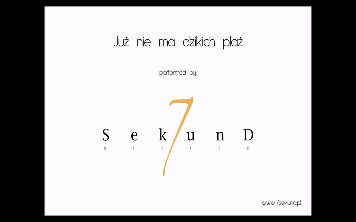 7sekund Marta Podulka   - Już nie ma dzikich plaż