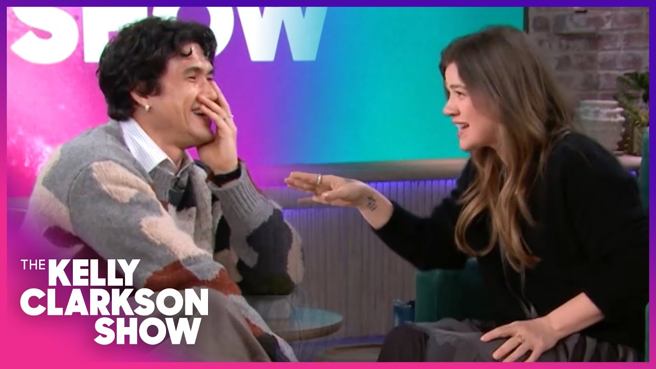 Charles Melton & Kelly Clarkson Crack Up Over Salmon Sperm Injections