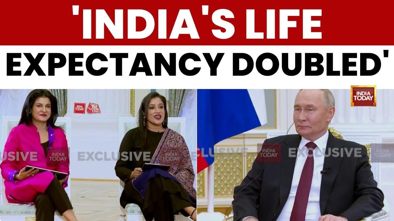 Putin&rsquo;s India Bombshell: &lsquo;Life Expectancy Doubled in 77 Years&rsquo; ,Full Interview Tonight | India Today
