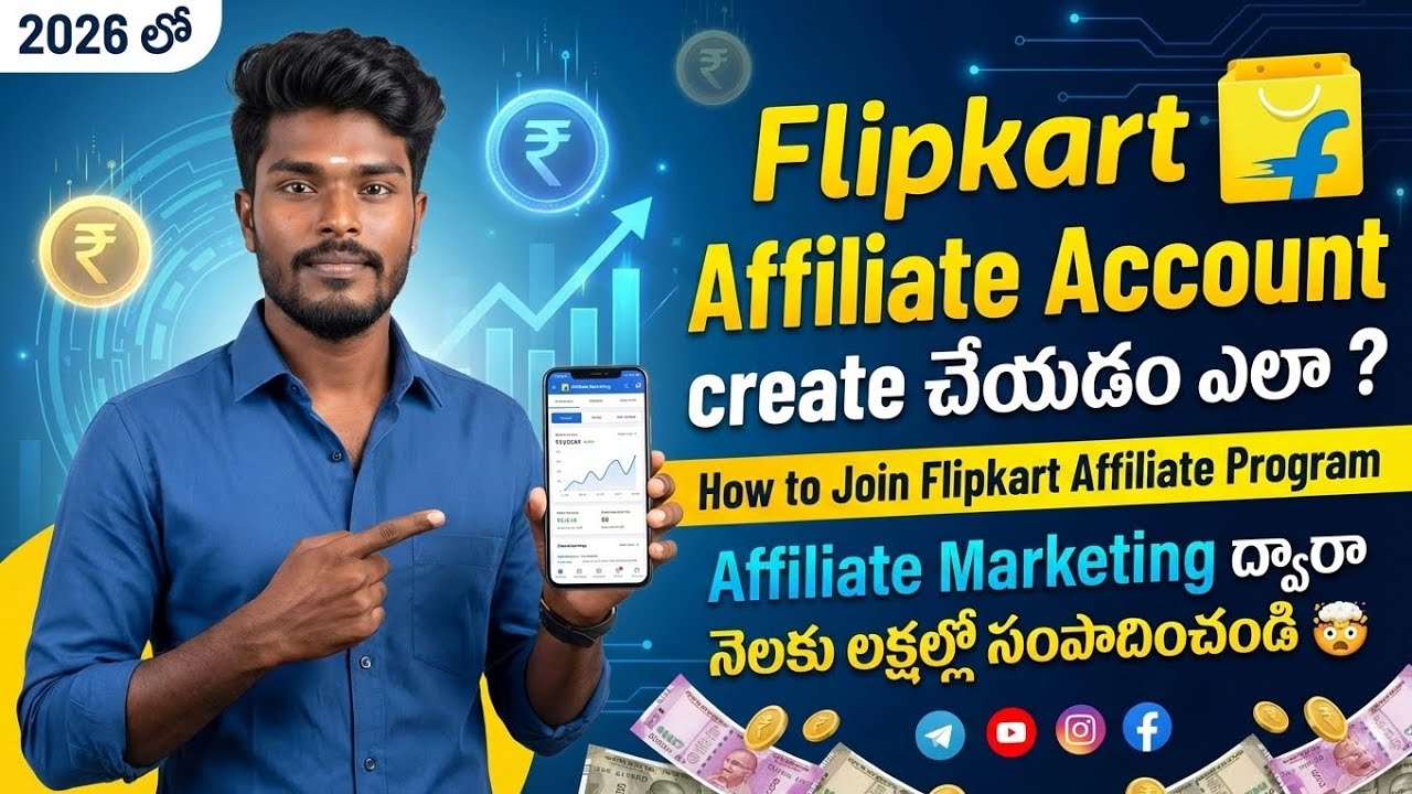 How to Create Flipkart Affiliate Account  Join Flipkart Affiliate Program & Earn Money from Telegram