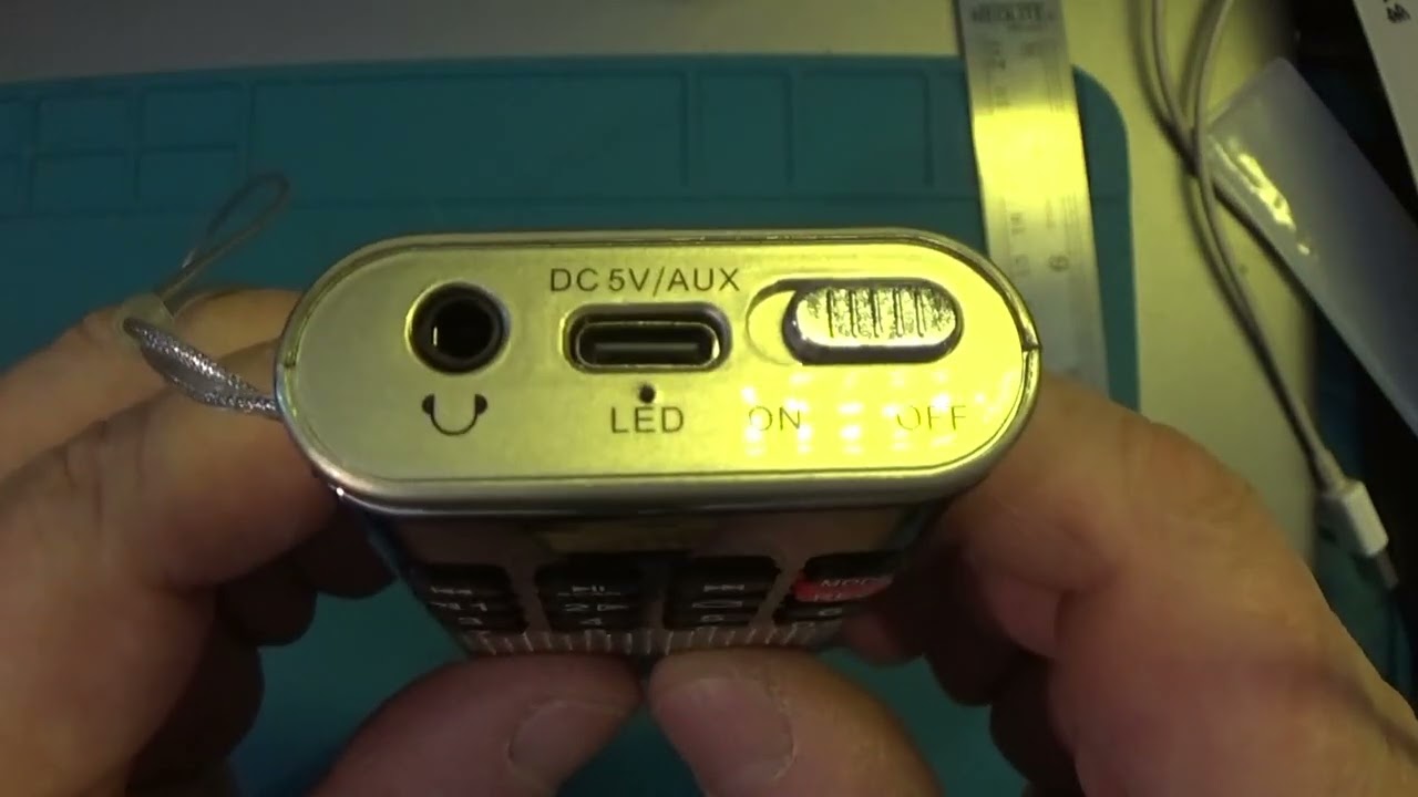 Radio Receptor FM con TF - Recargable