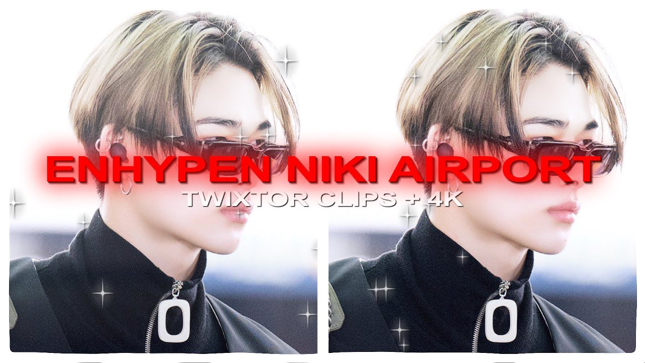ENHYPEN NIKI - AIRPORT TWIXTOR CLIPS (4K)
