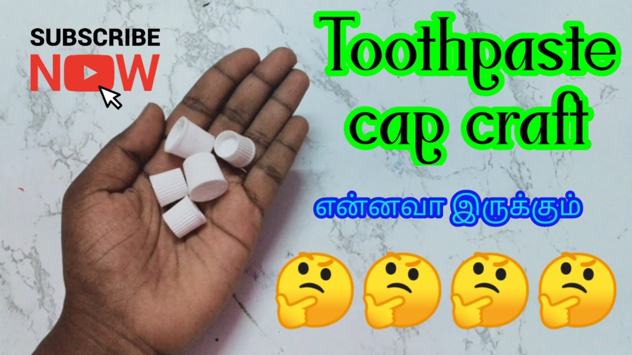 Empty toothpaste cap craft #howto #reuseideas #diycrafts
