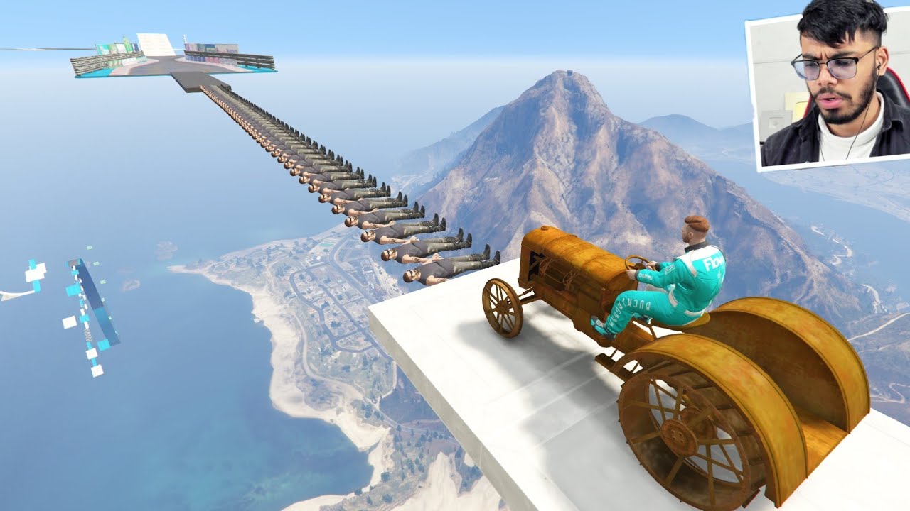 888.888% People Start Singing After This Impossible Car Parkour Race in GTA 5!