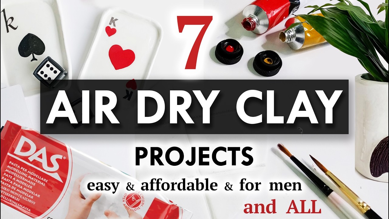 AIR DRY CLAY Gift Ideas - Making Cool Things for Men or ANYONE - Friend, Grandad, Dad