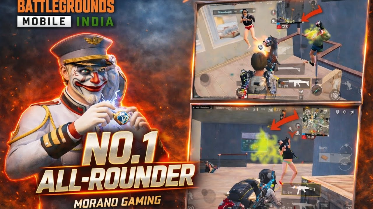 India's No.1 Allrounder Player in BGMI 🔥| No Shotgun 😱| 