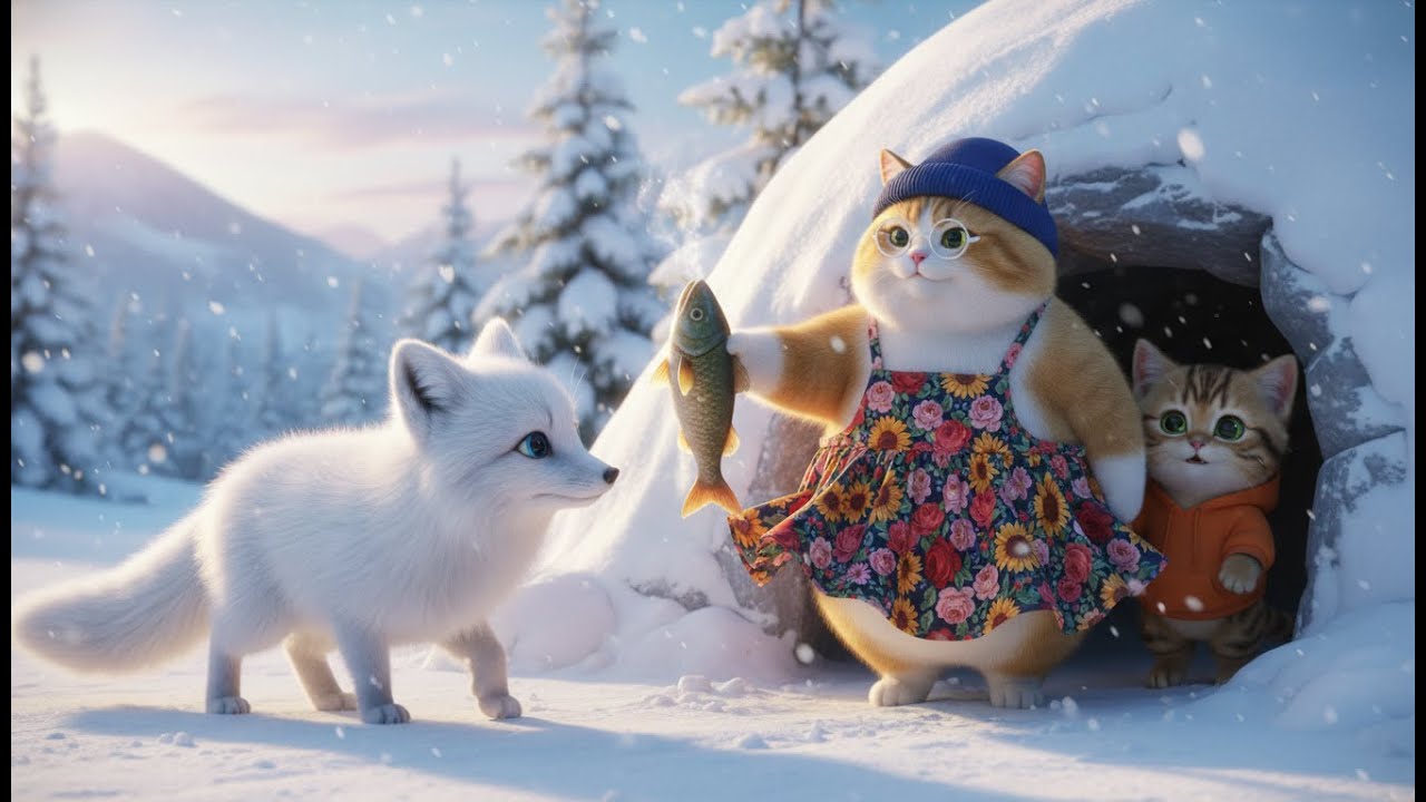 Story Cat: Mama Cat Meets an Unexpected Friend in the Coldest Place on Earth - Fox Tale