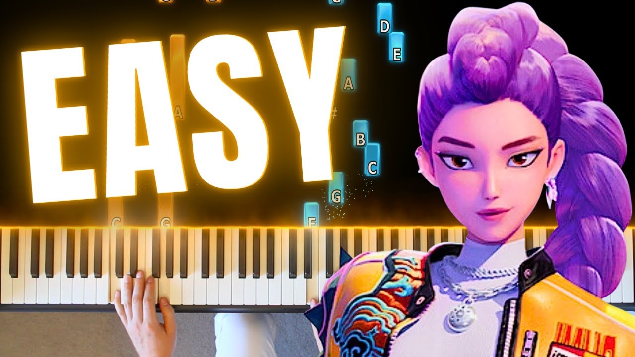 Golden &ndash; KPop Demon Hunters | EASIEST Piano Tutorial by Dylan Ondine