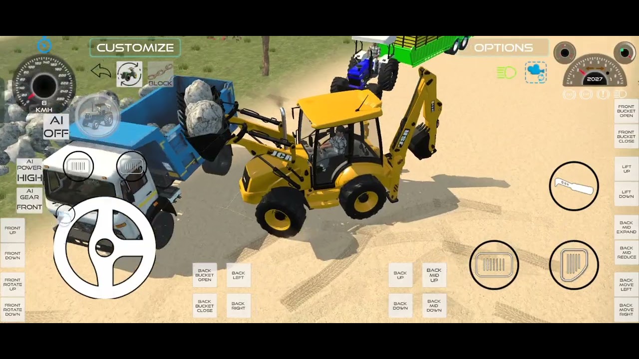 Indian vehicles simulator 3d water moter added || Indian farming tractor game new up...