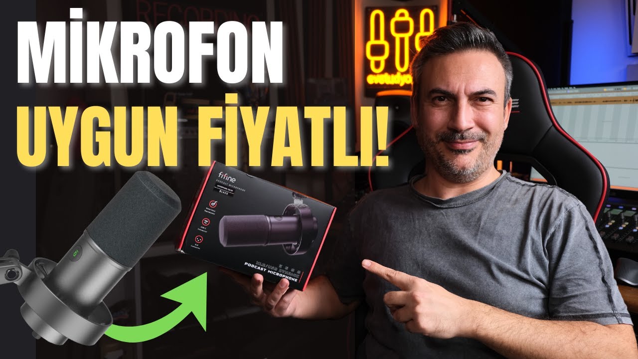 FIFINE K688 - Podcast, Yayın ve Müzik İçin Bütçe Dostu Mikrofon