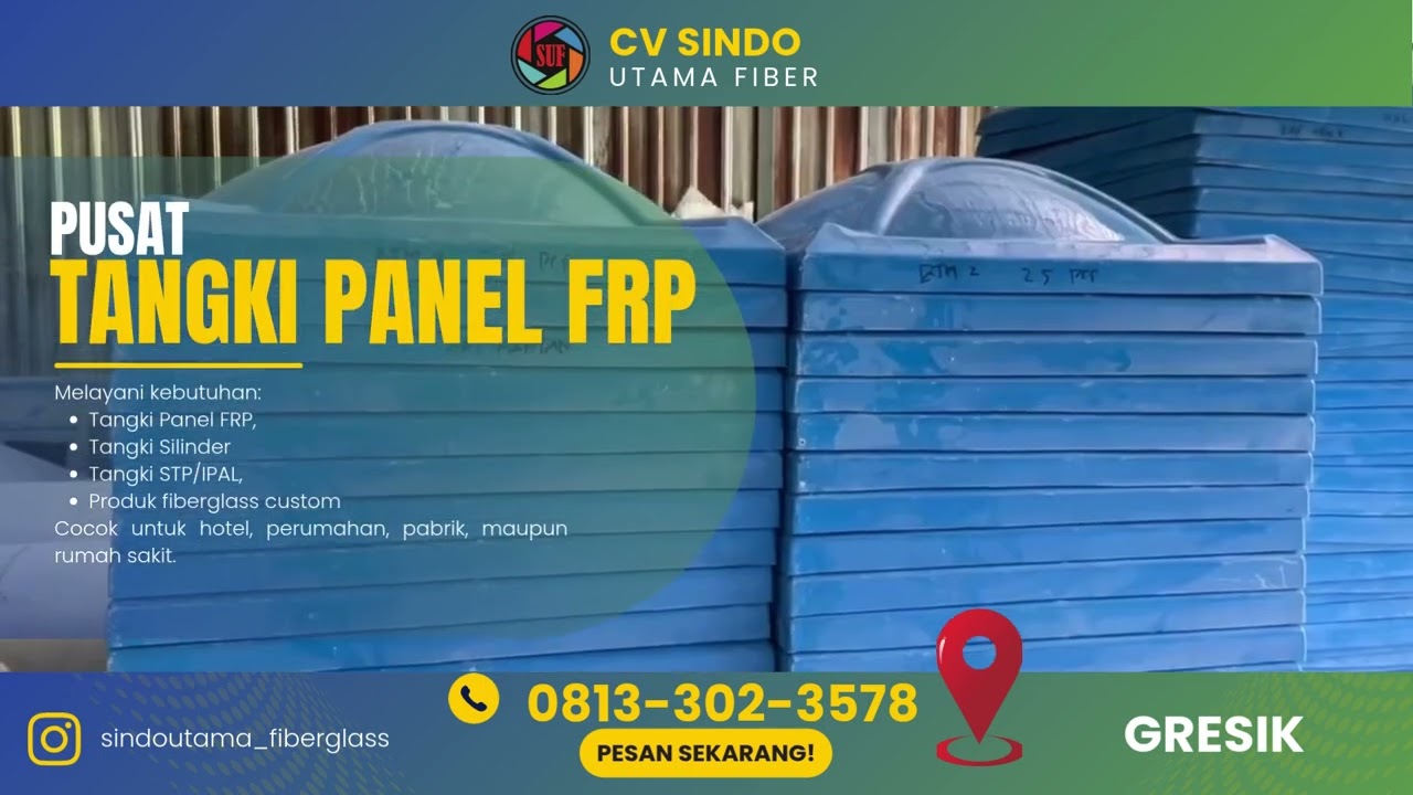 HPWA 0813 302 3578 Terpercaya! Pusat Tangki Fiberglass Terpercaya di Gresik Jatim