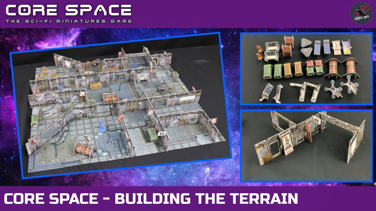 CORE SPACE TERRAIN CORE STARTER SET - Building Terrain & Laying Out The Battle Mat - Battle Systems