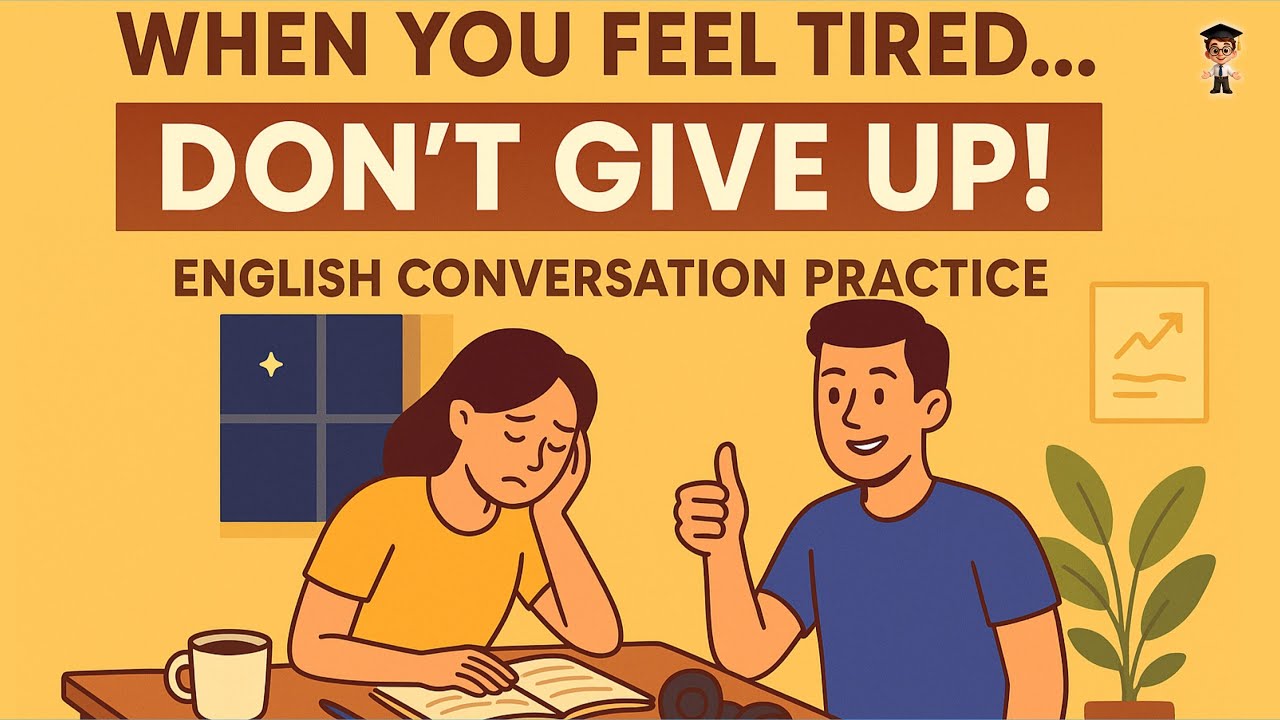 English Conversation Practice for Motivation & Fluency | When You Feel Tired… Don’t Give Up!