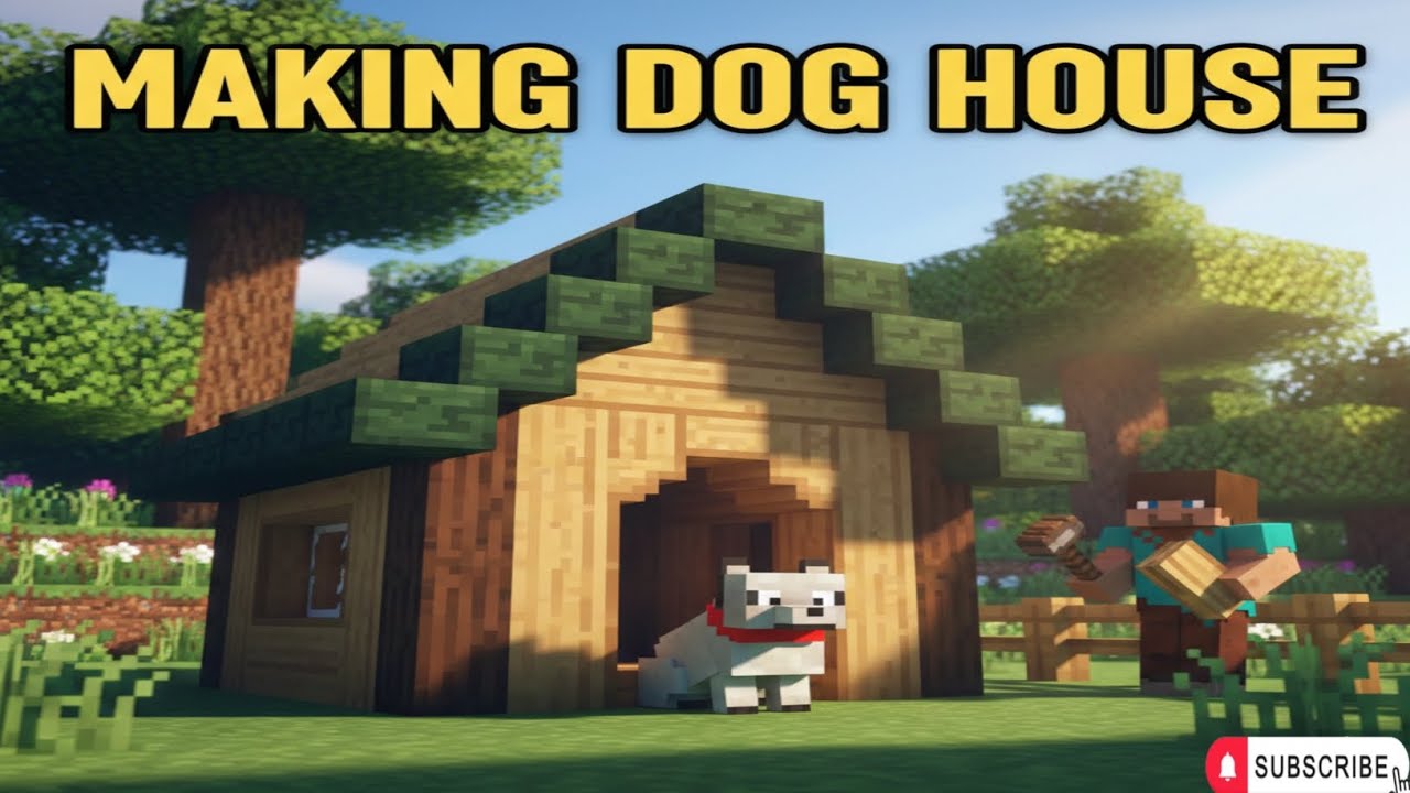 MINECRAFT SURVIVAL SERIES , MAKING DOG HOUSE 🏠 #16