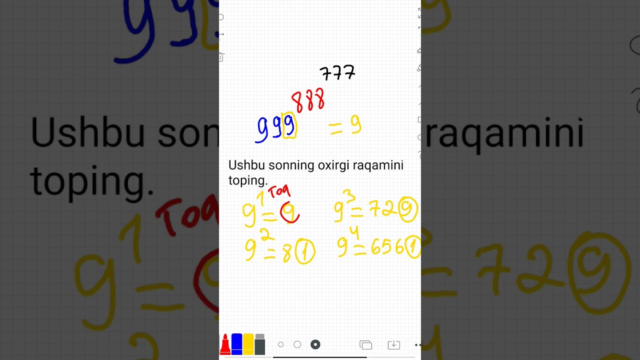 oxirgi RAQAM